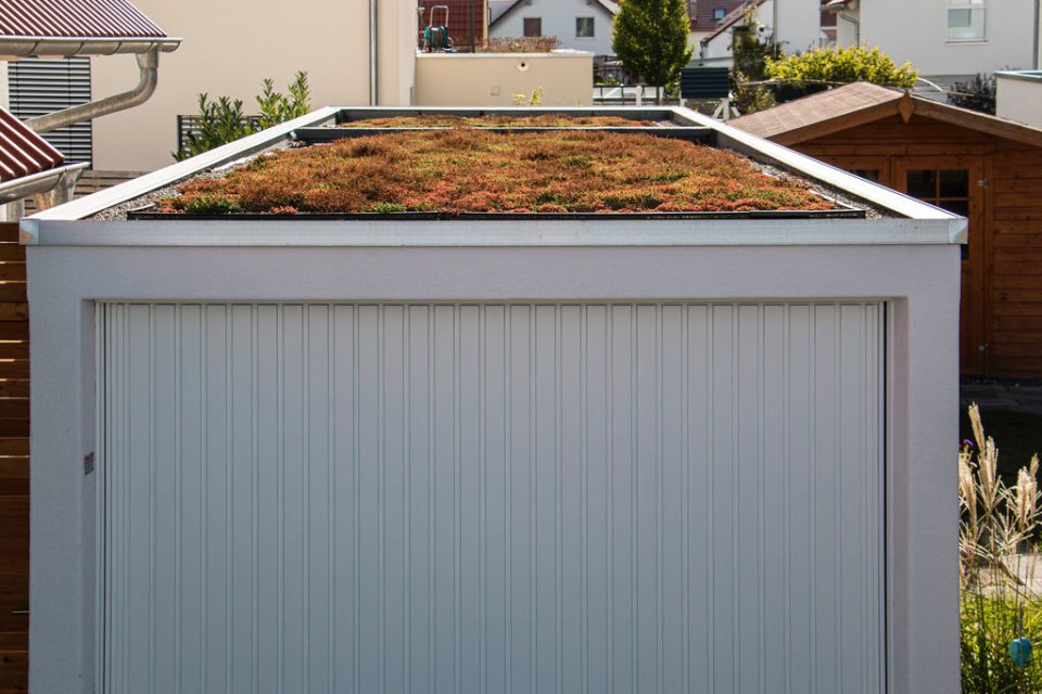 Garage mit Dachbegrünung